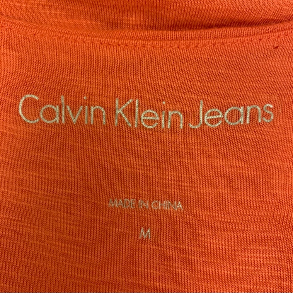 ❗️3/$20❗️Calvin Klein Jeans Coral Sundress - Picture 6 of 8